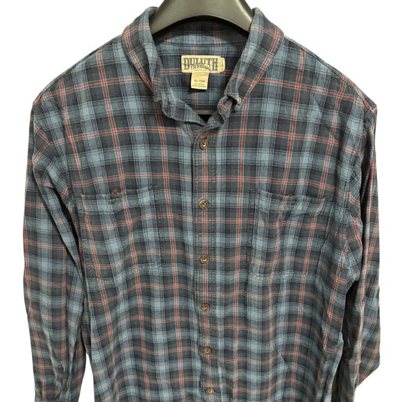 Duluth Trading Flannel Shirt Mens XL Plaid Relaxed Fit Button Down Long Sleeve - Picture 1 of 6